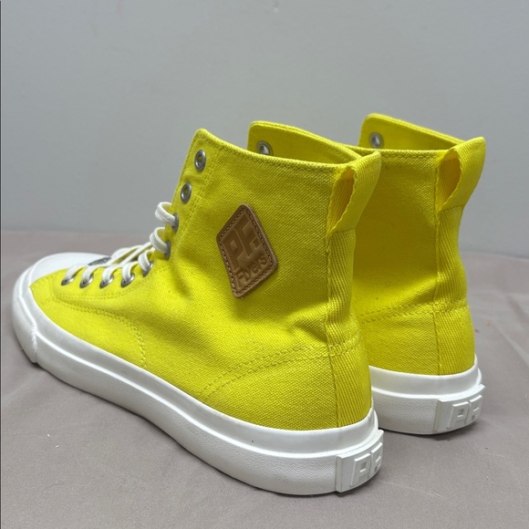 P F Flyers Hi All American Aurora Sneaker Canvas Yellow Sz Men 8 Women 9.5 - Picture 4 of 12